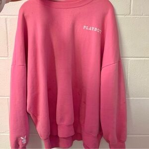 PLAYBOY Vibrant Pink Crew Neck
